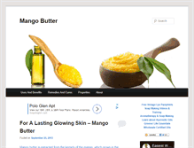 Tablet Screenshot of mango-butter.com